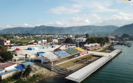 PUPR Selesaikan Pembangunan Venue Kejuaraan Dunia Perahu Motor F1 di Danau Toba