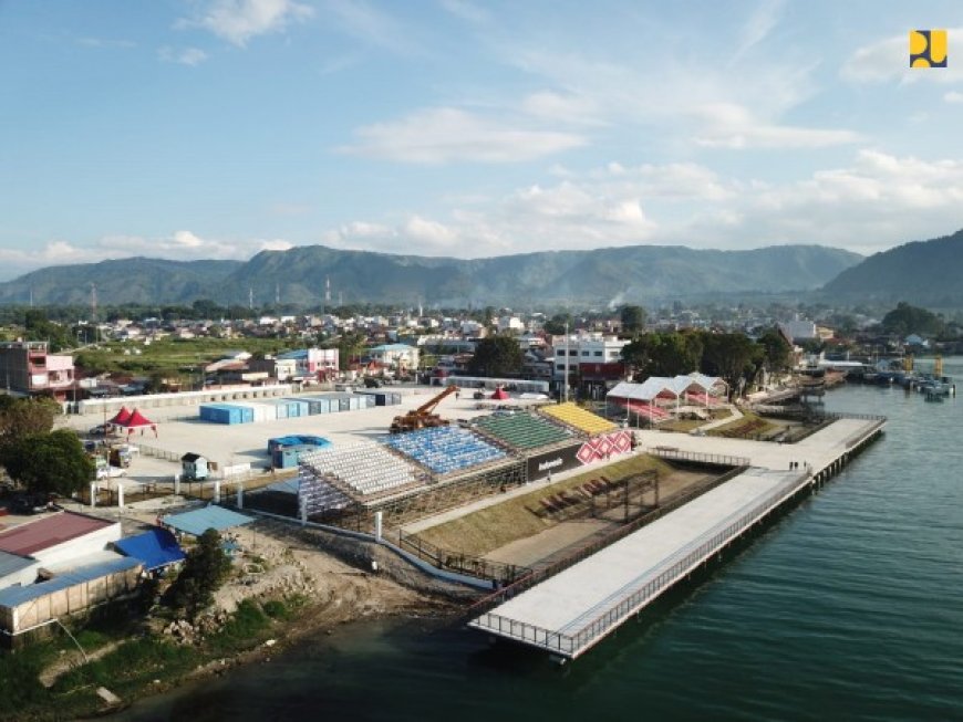 PUPR Selesaikan Pembangunan Venue Kejuaraan Dunia Perahu Motor F1 di Danau Toba