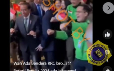 Hoaks Vidio Jokowi Ber joget dan Memperliahatkan Bendara Tiongkok