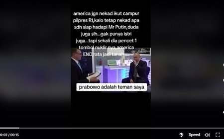 Ini Fakta Sebenarnya Vidio Presiden Rusia diklaim Dukung Prabowo Subianto,Awas Jangan Mudah Percaya