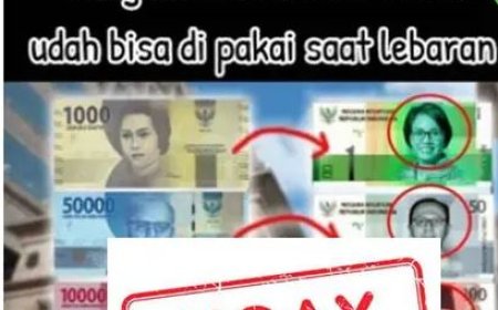 Hoaks,Bank Indonesia Akan Keluarkan Bergambar Sri Mulyani