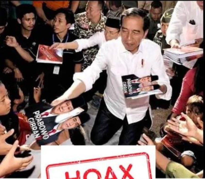 Sempat Ramai Jokowi Bagi-Bagi Buku Bersampul Prabowo-Gibran, Ternyata Hoaks : Ini Aslinya